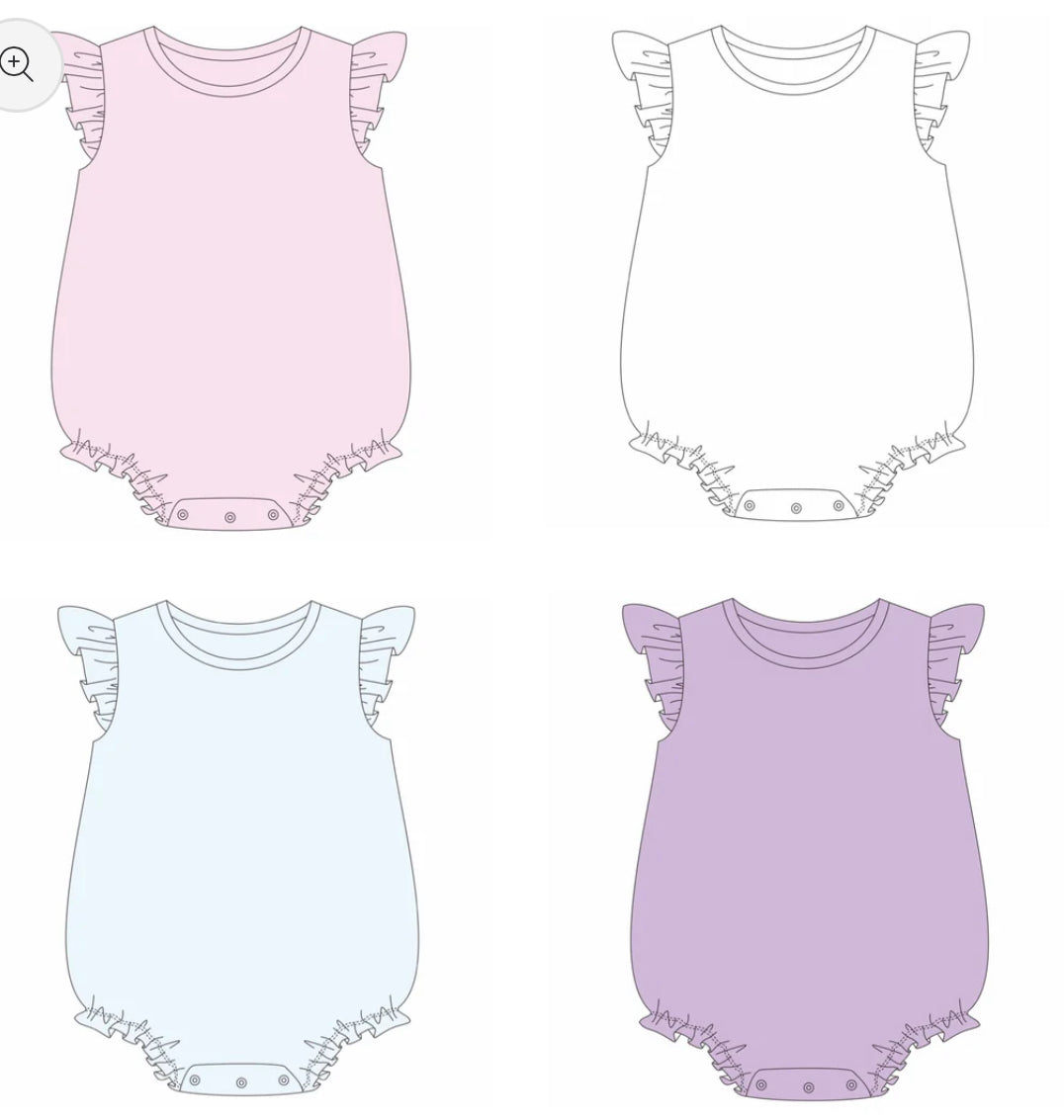 Solid Flutter Sleeve Bubbles