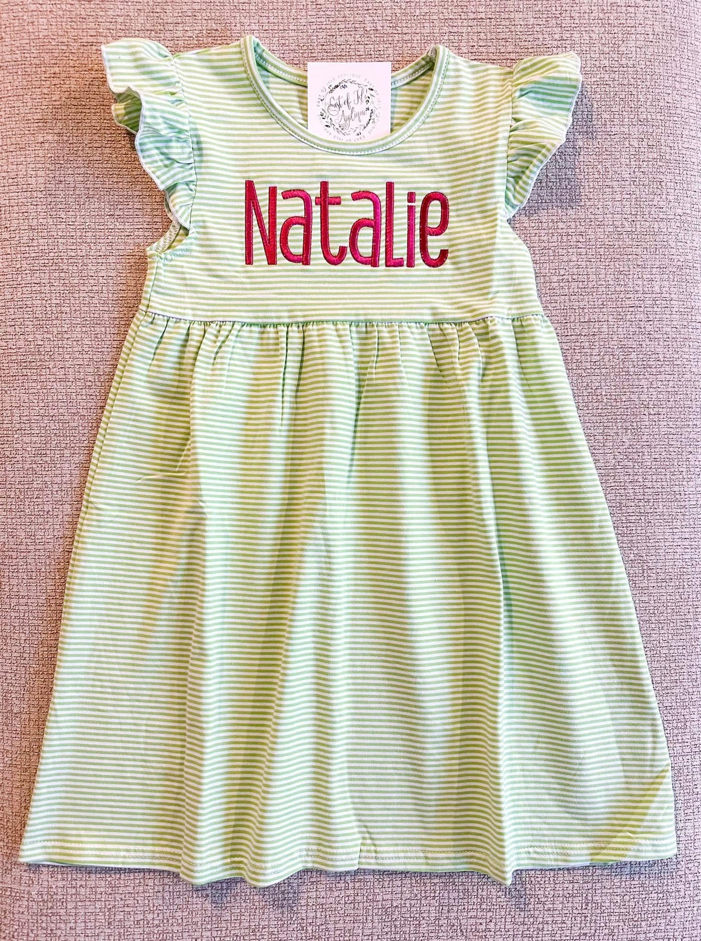 Striped Flutter Dress