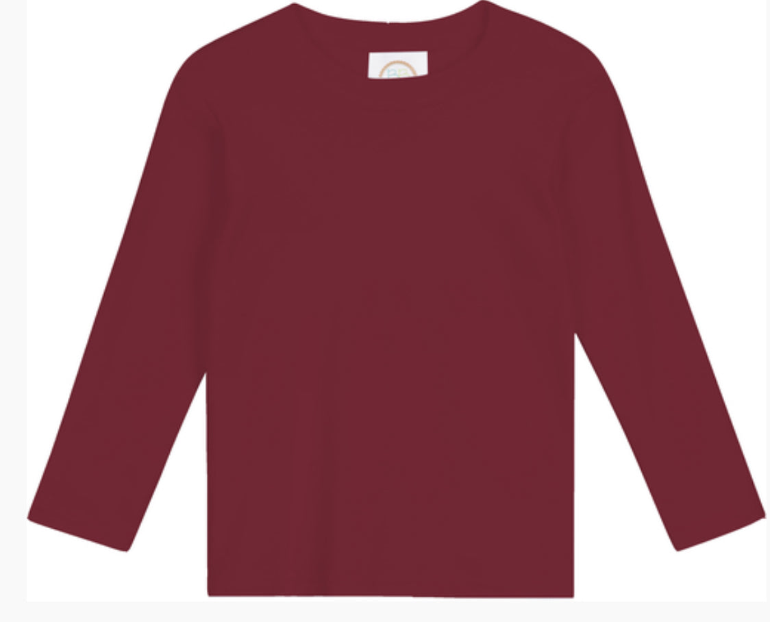 Boys Solid Long Sleeve Tees (Warm Colors)