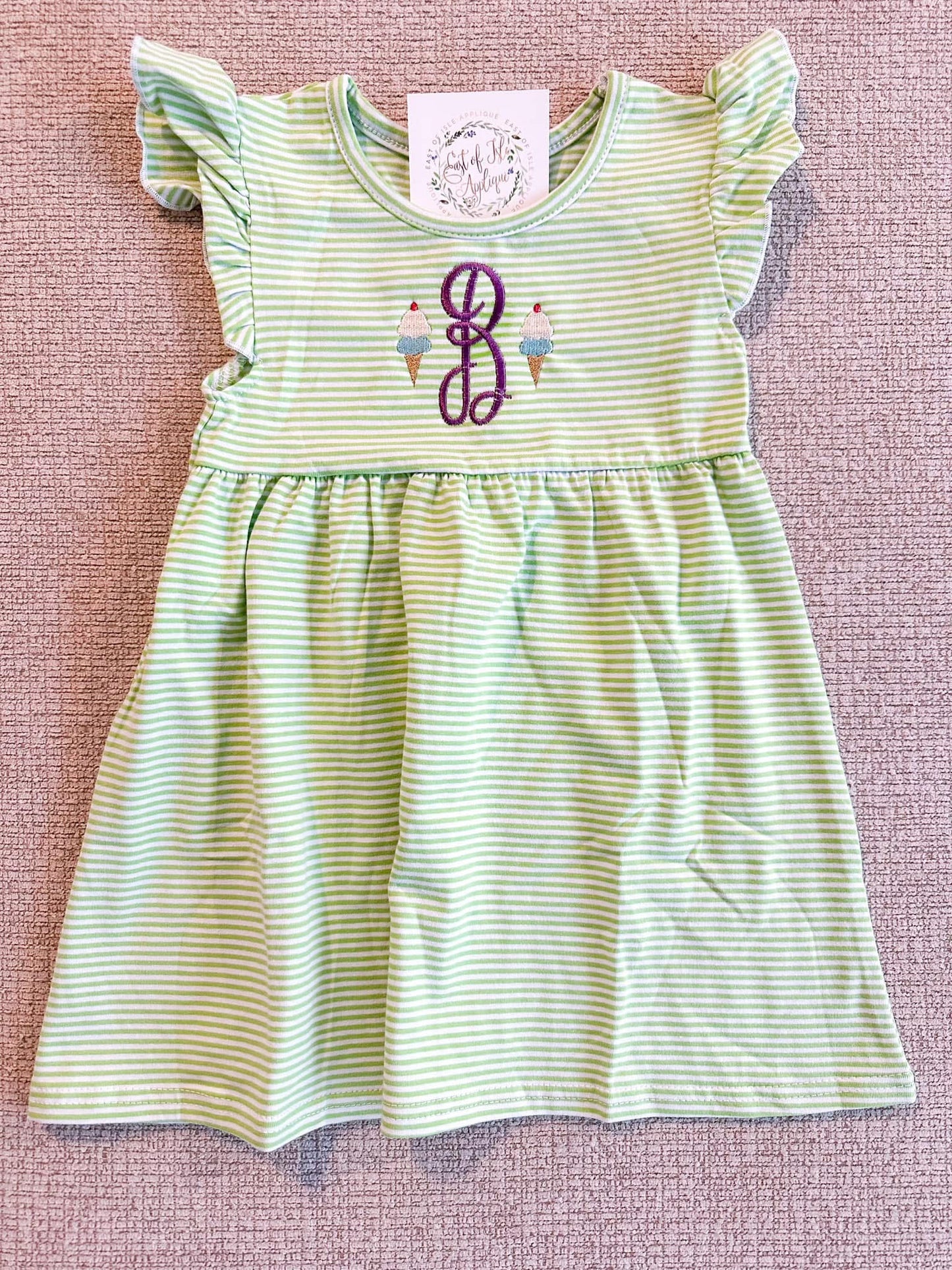 Striped Flutter Dress