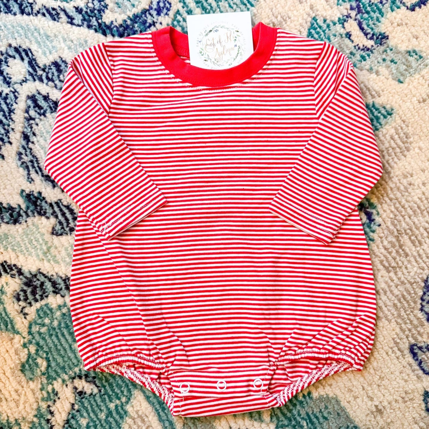 Unisex Stripe Long Sleeve Bubbles