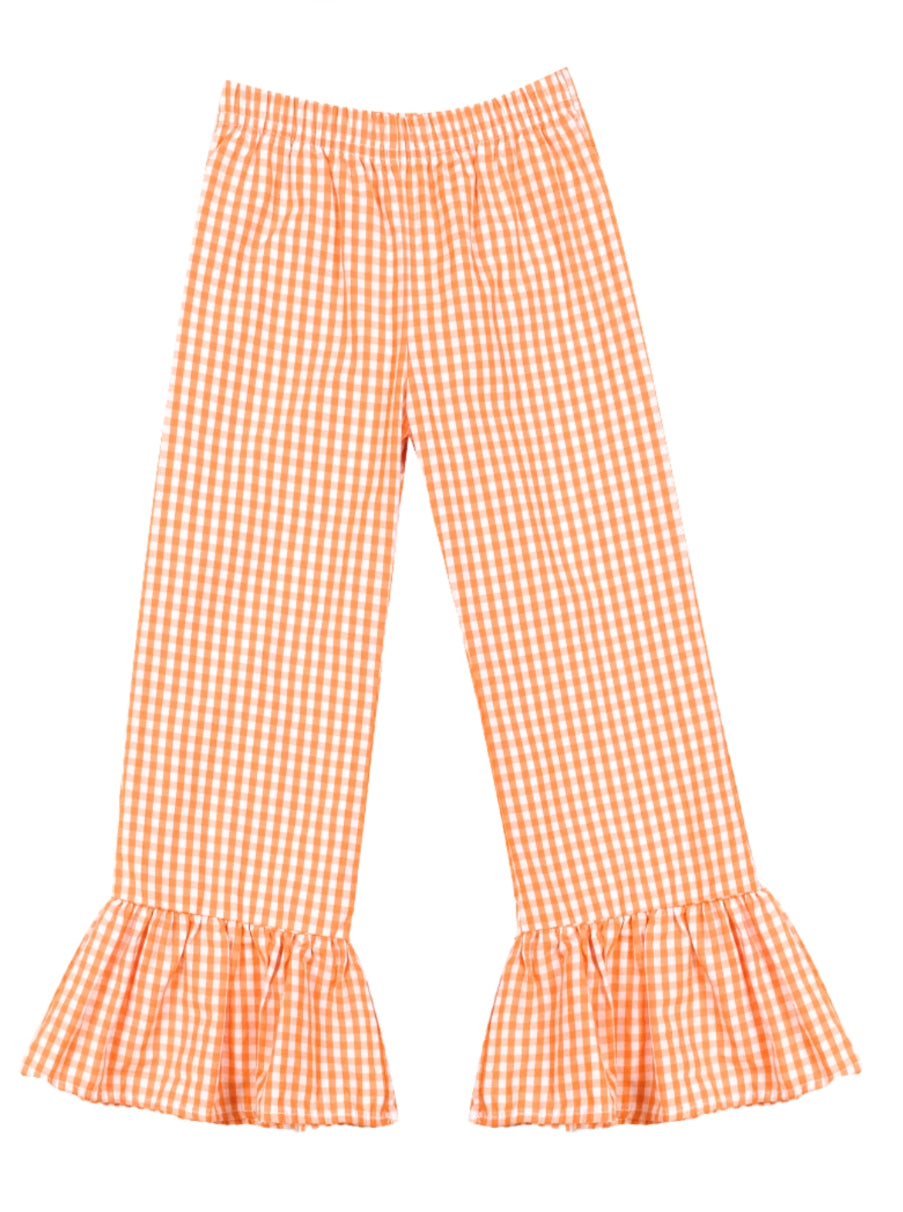 Gingham Ruffle Pants