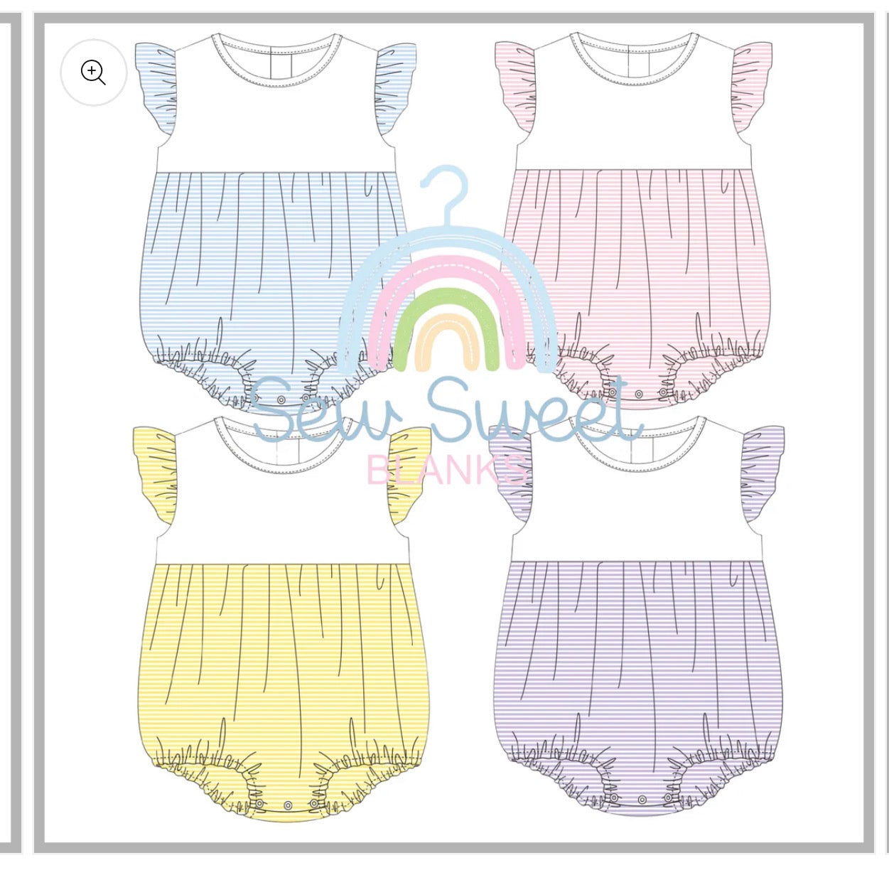 Spring Stripes Ruffle Bubble