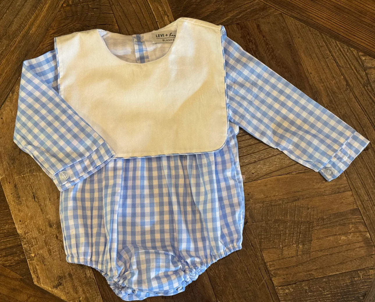 Gingham Long Sleeve Straight Bubble