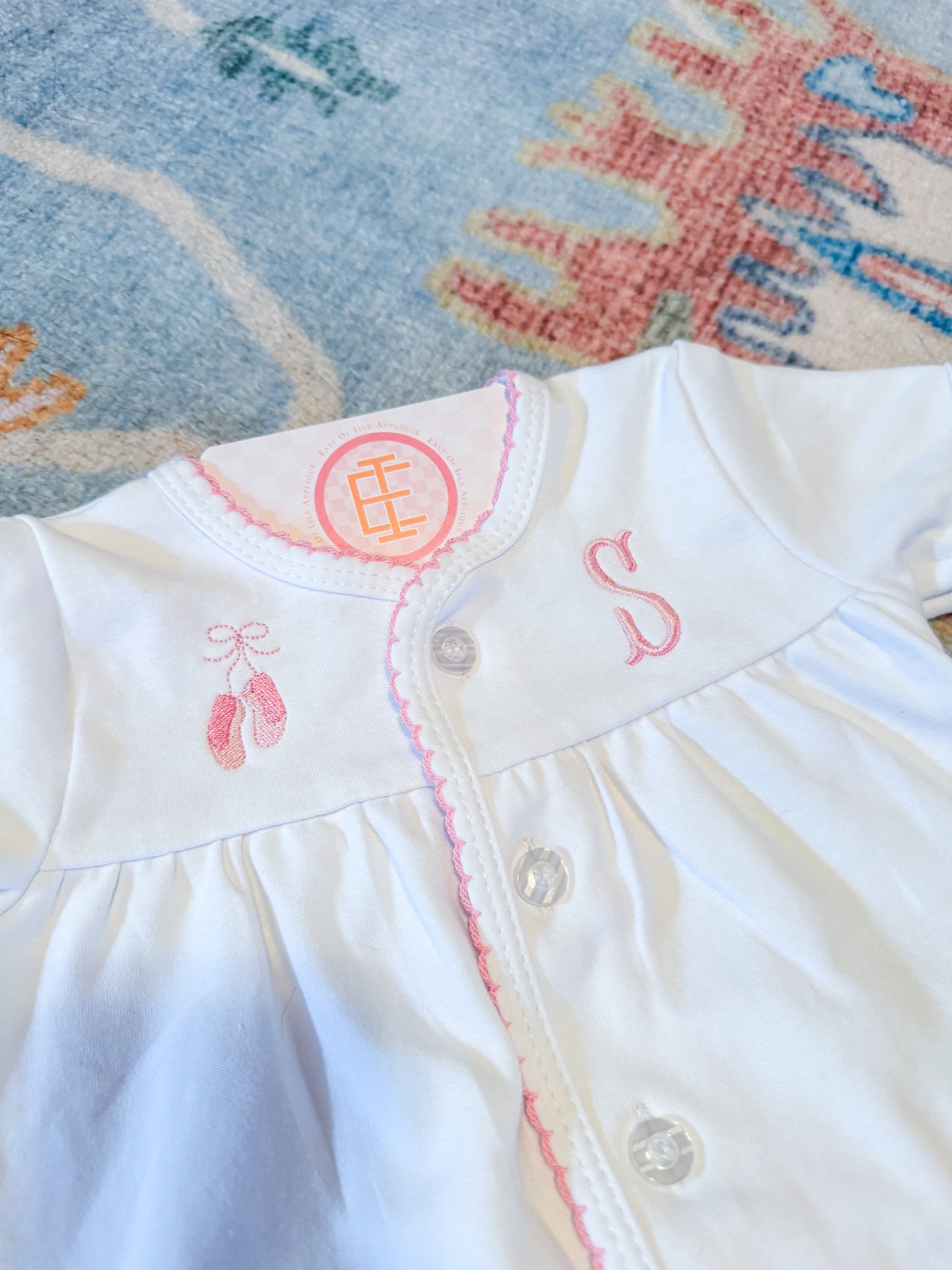 Picot Trim Diaper Set