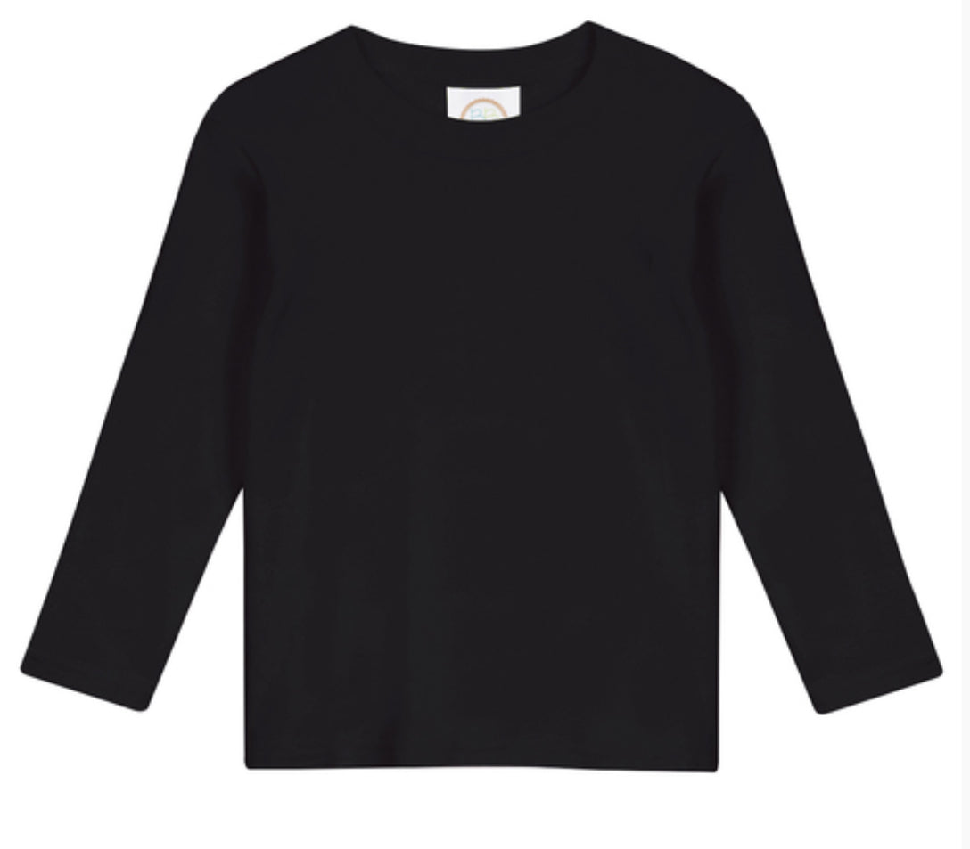 Boys Solid Long Sleeve Tees (Cool Colors)