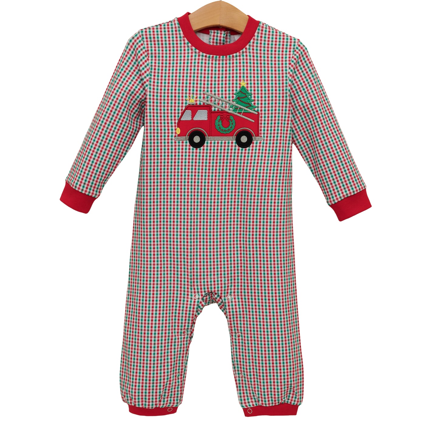 PREORDER Festive Firetruck Romper
