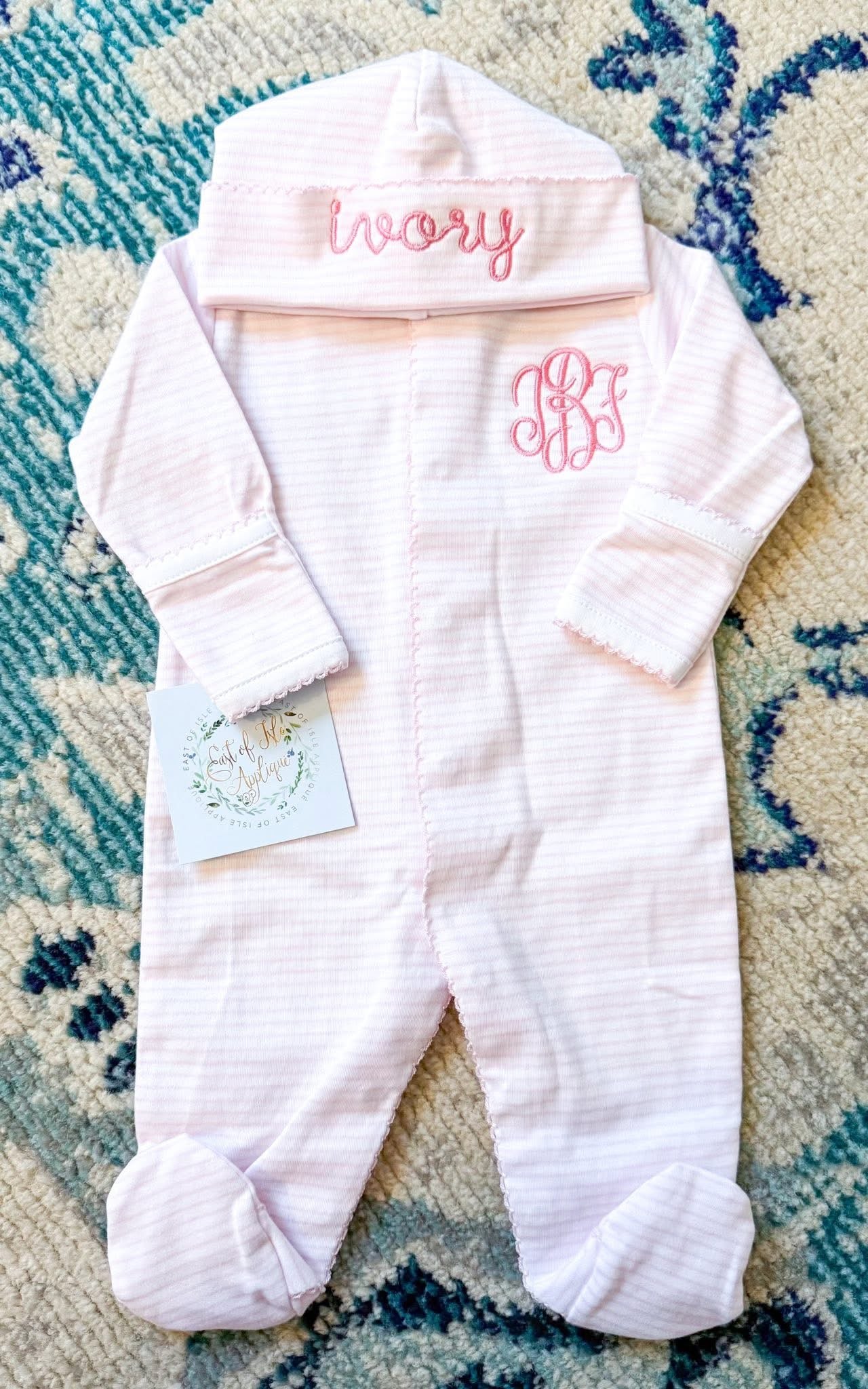 Pima Cotton Footie and Hat