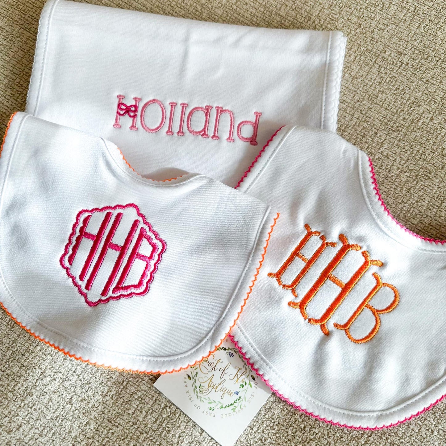 Picot Trim Bibs