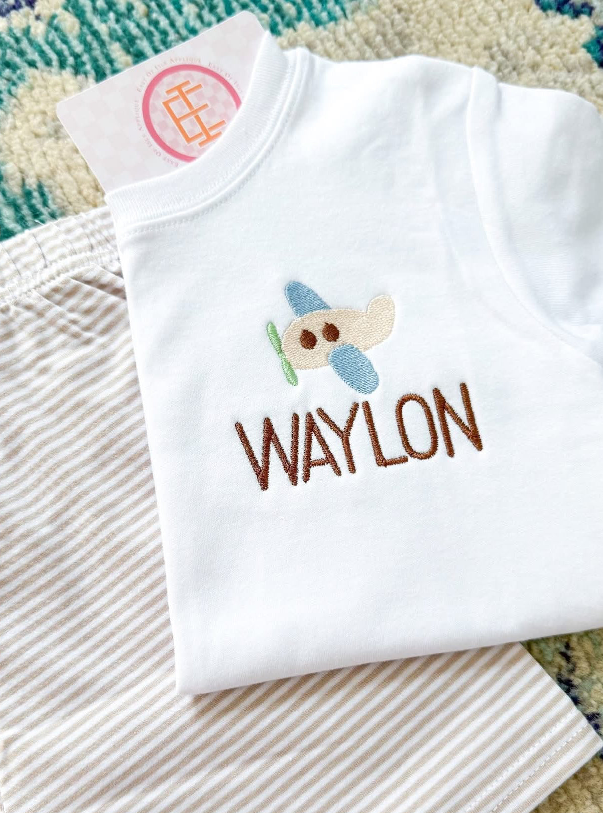 Boys Short Set and Short Sleeve Tee Bundle with Mini Design