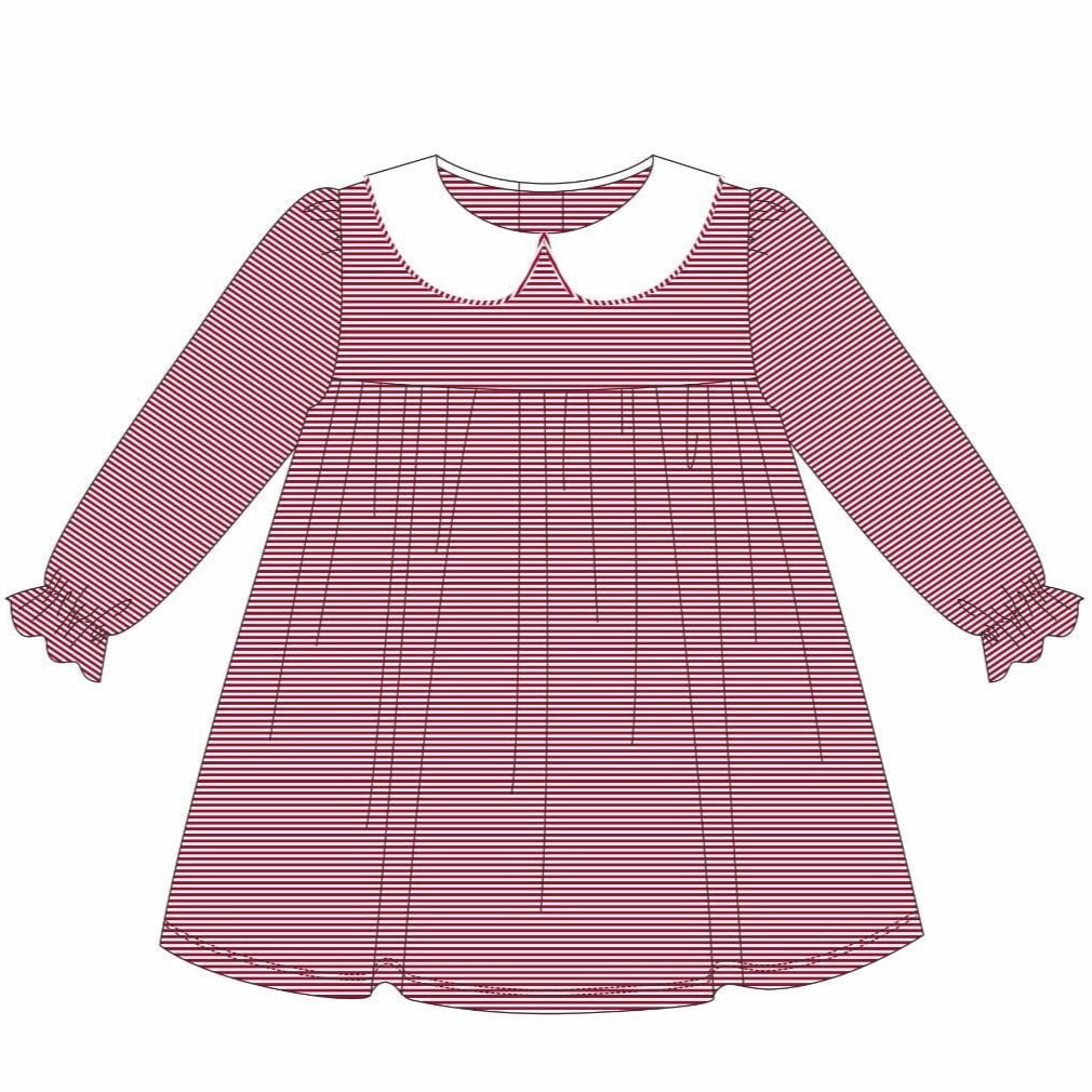 PREORDER Lottie Dress (Red Stripe)