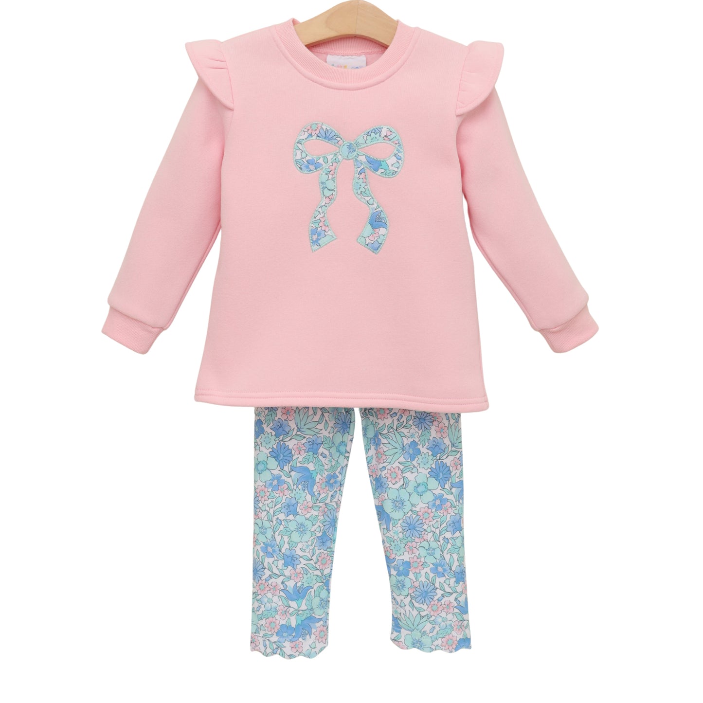 PREORDER Painted Petals Ruffle Sweatshirt Set