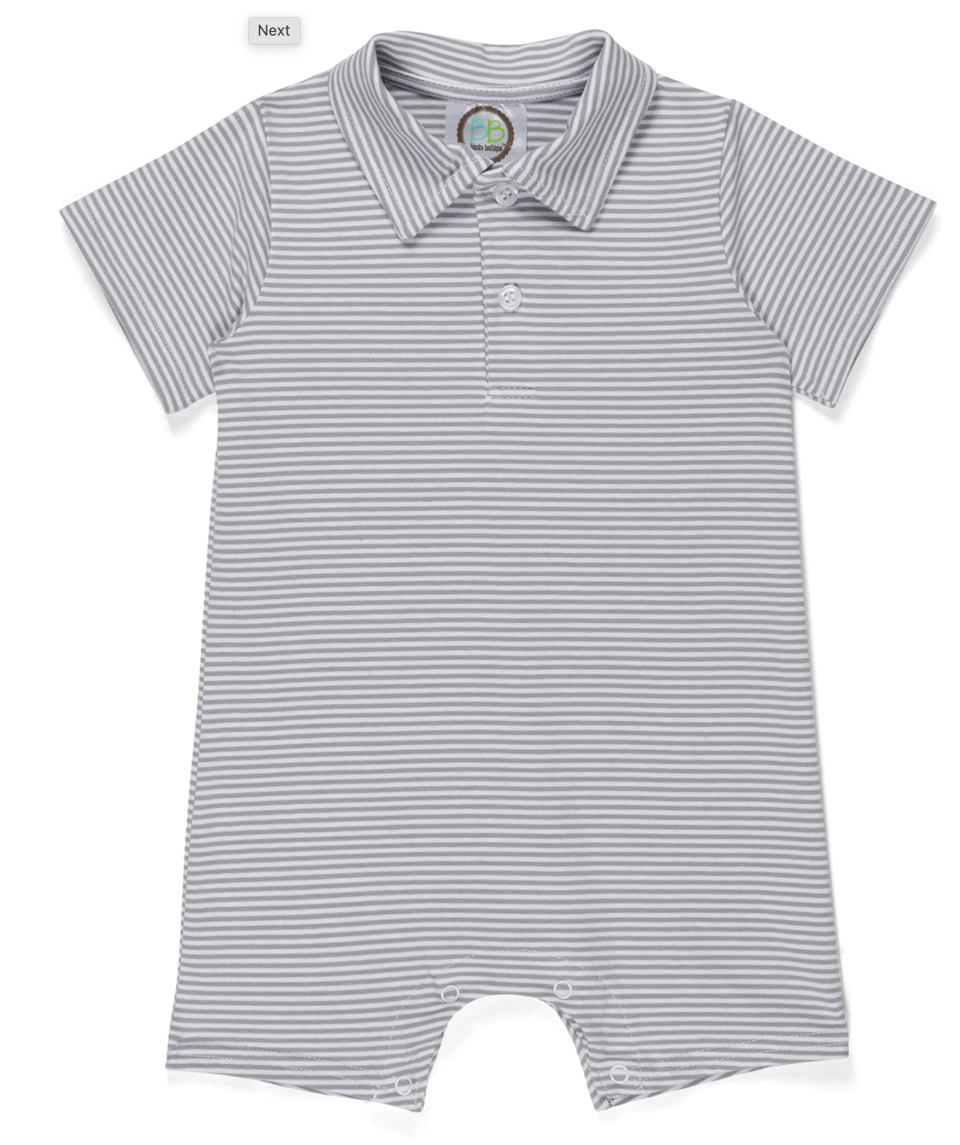 Striped Polo Romper