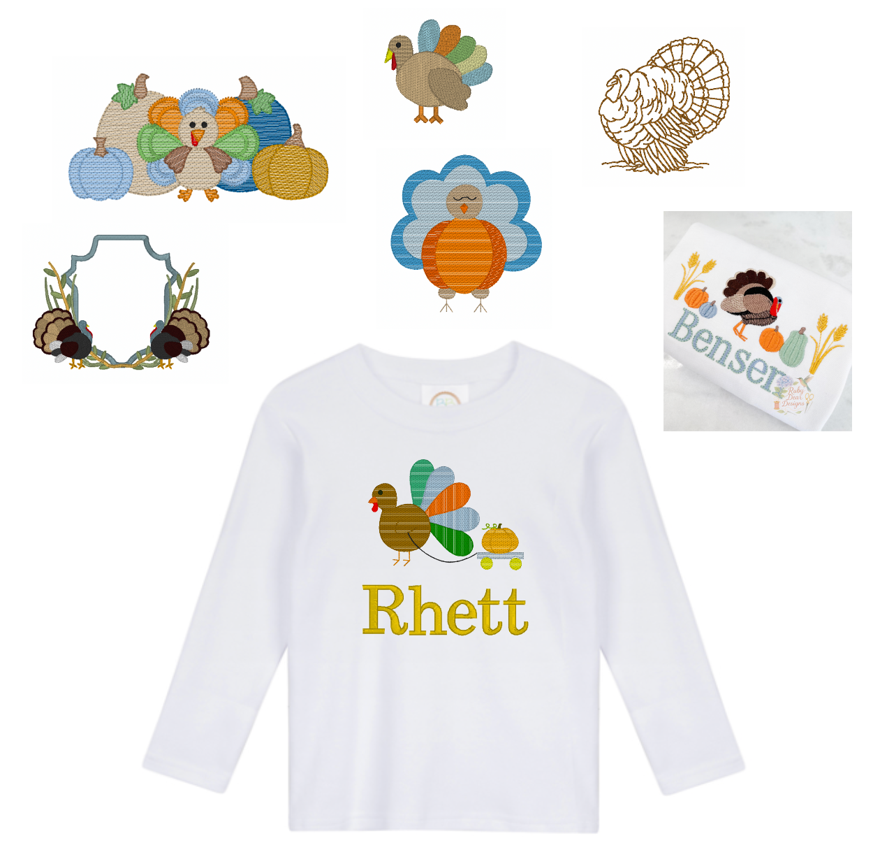 THANKSGIVING Boy’s Solid Long Sleeve Tees