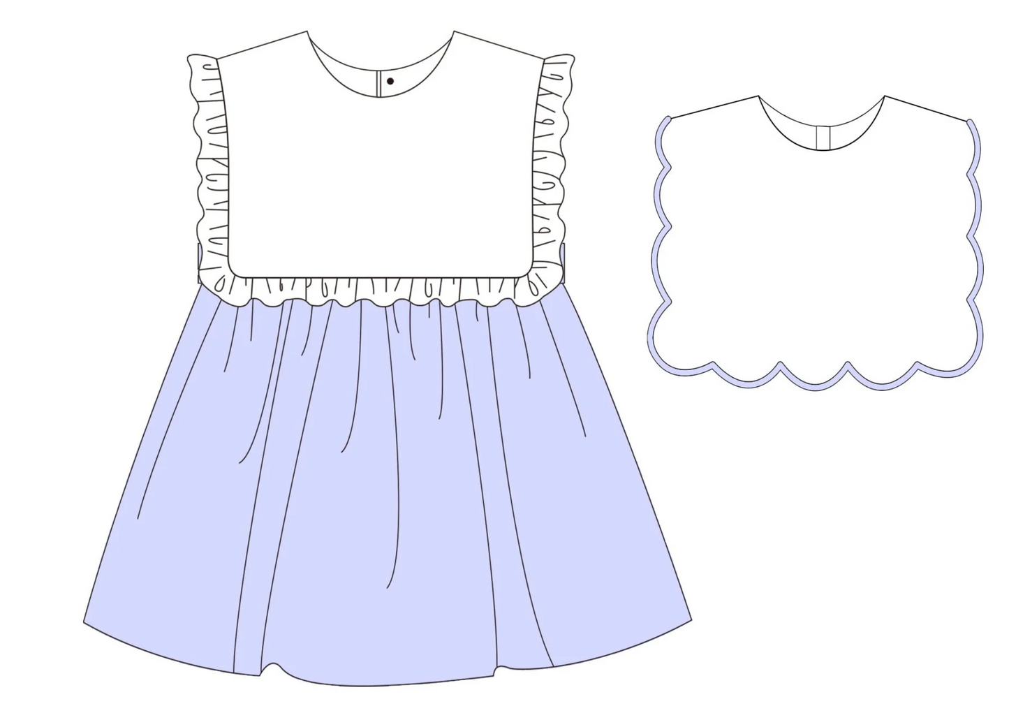 PREORDER Swappable Bib Dress