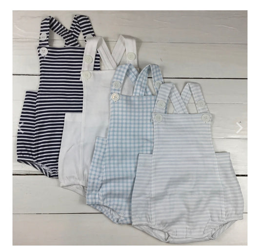 Boys Button Sunsuits