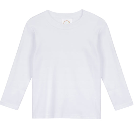 Boys Solid Long Sleeve Tees (Cool Colors)