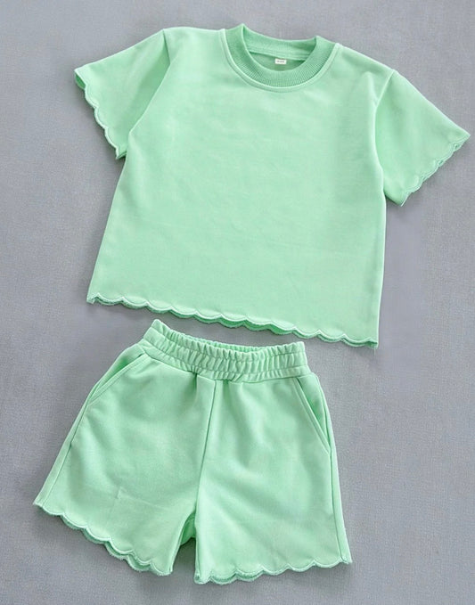 Cotton Terry Set - Scalloped