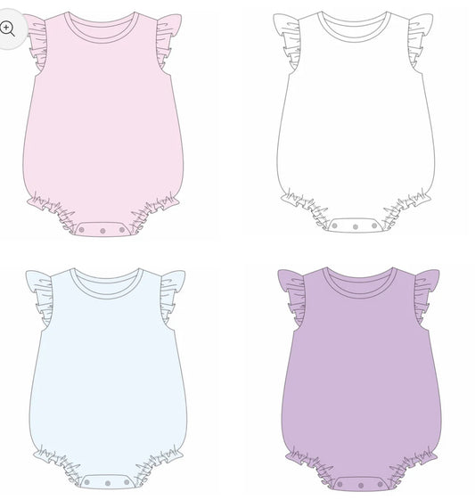 Solid Flutter Sleeve Bubbles