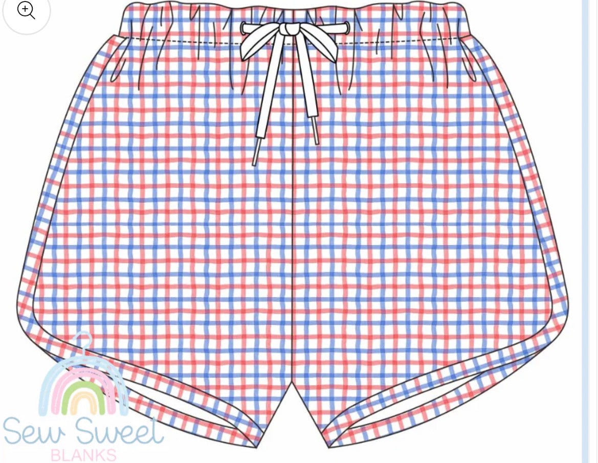 Boys Windowpane Shorts and Short Sleeve Tee Bundle
