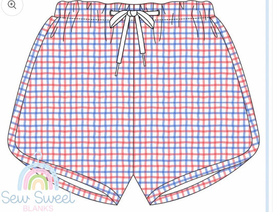Boys Windowpane Shorts