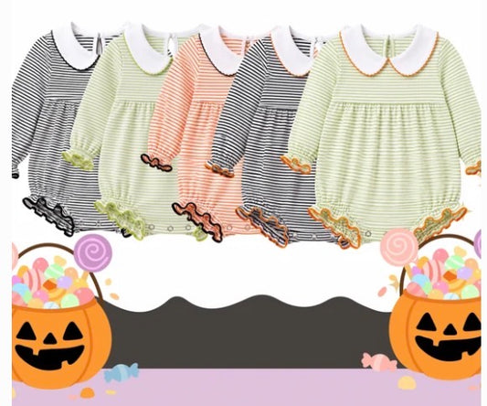 Fall Stripes- Girls Bubbles