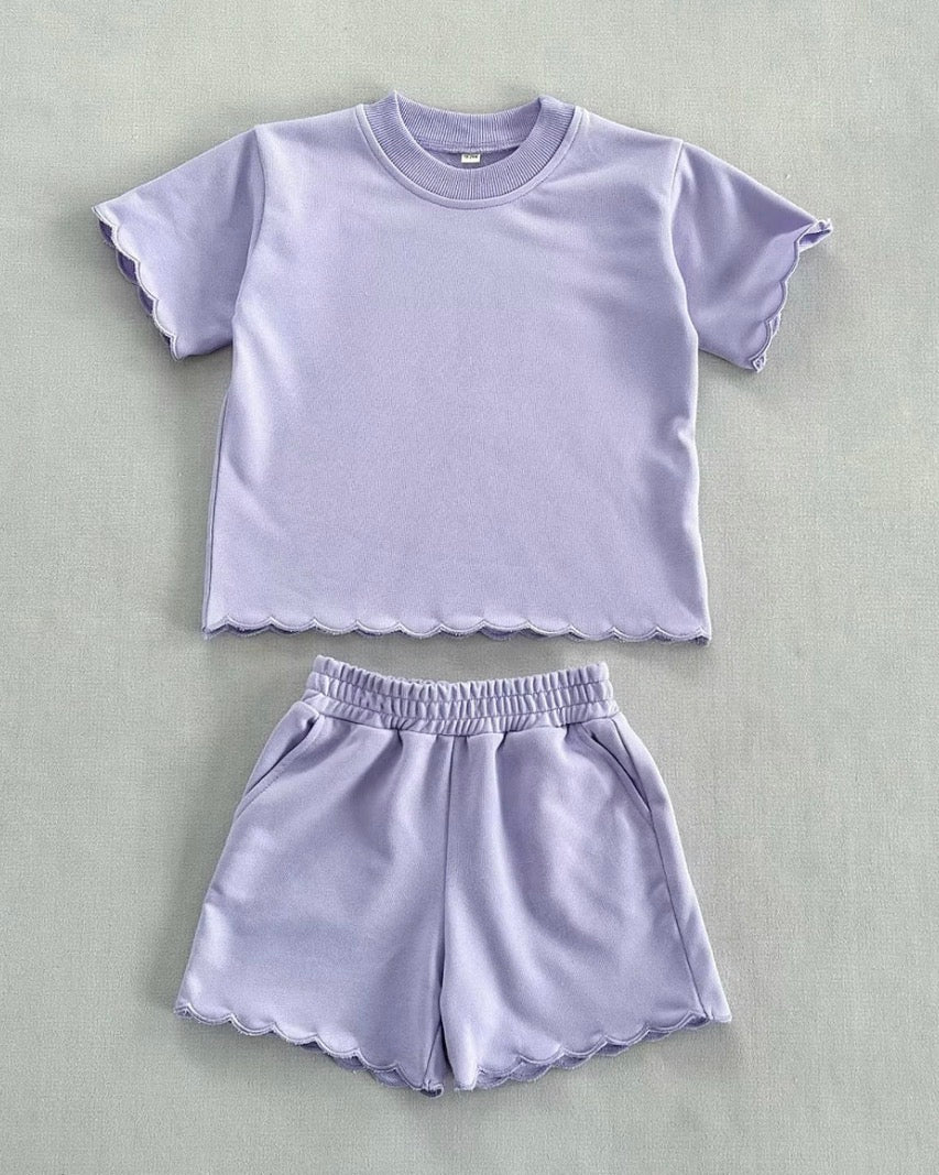 Cotton Terry Set - Scalloped