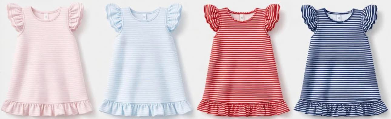 Ruffle Stripe Dress