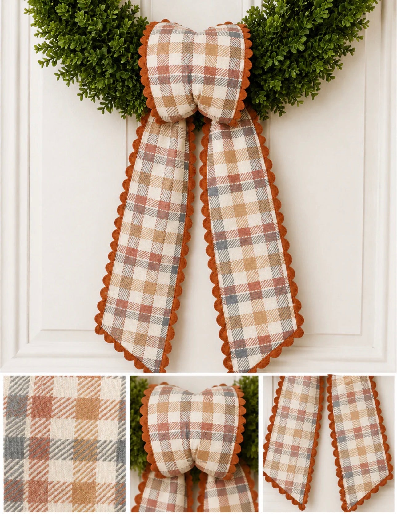 PREORDER FALL AND HALLOWEEN Ric Rac Wreath Sashes