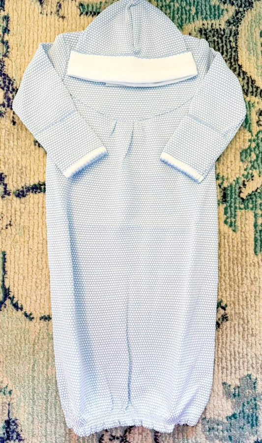Blue Nellapima Gown and Hat