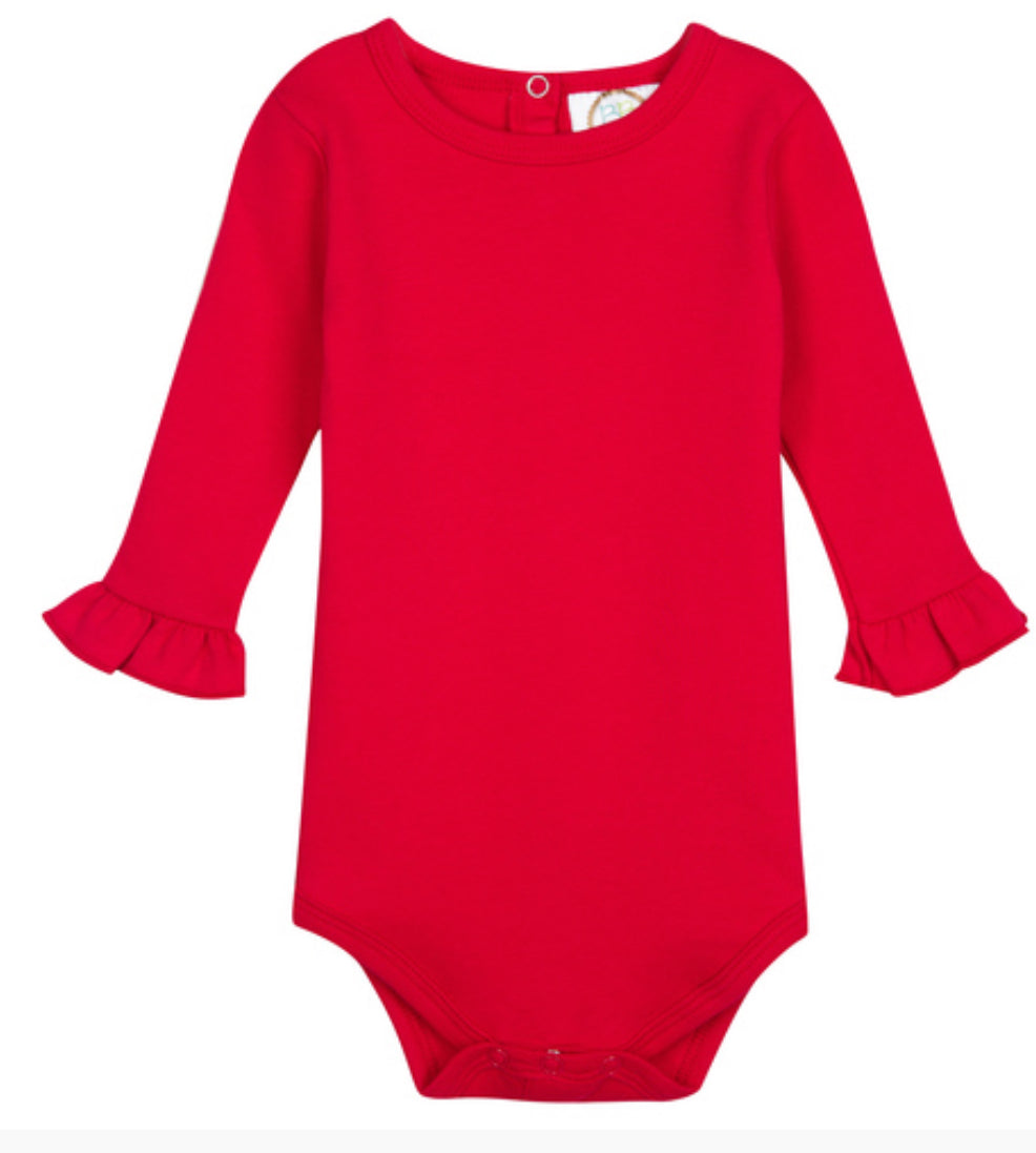 Long Sleeve Ruffle Onesie