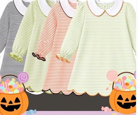 Fall Stripes- Girls Dresses