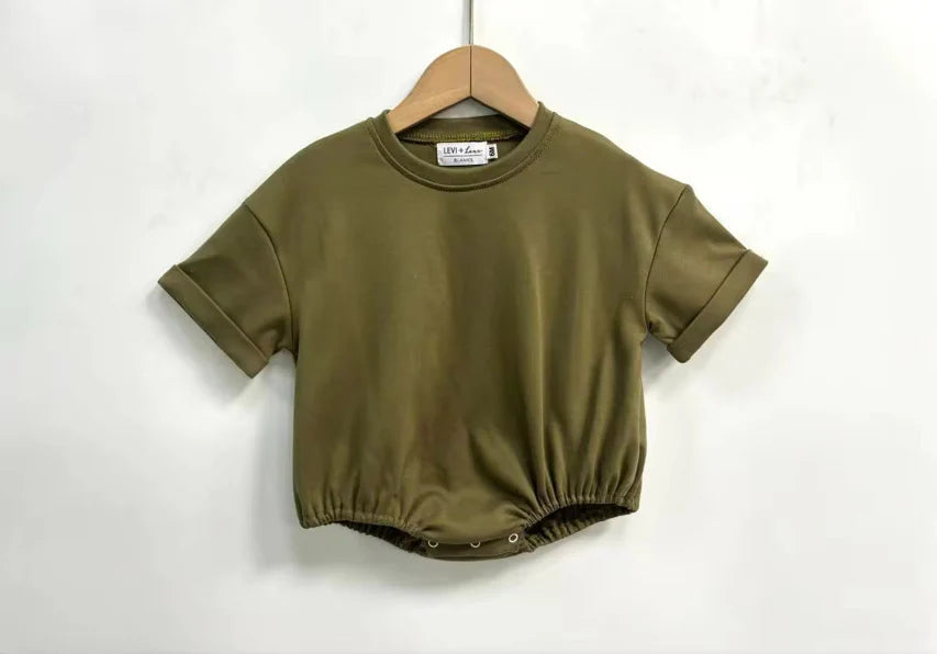Solid Short Sleeve T-Shirt Bubbles (Oversized Baggy Look)
