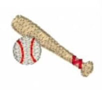 Baseball and Bat Mini