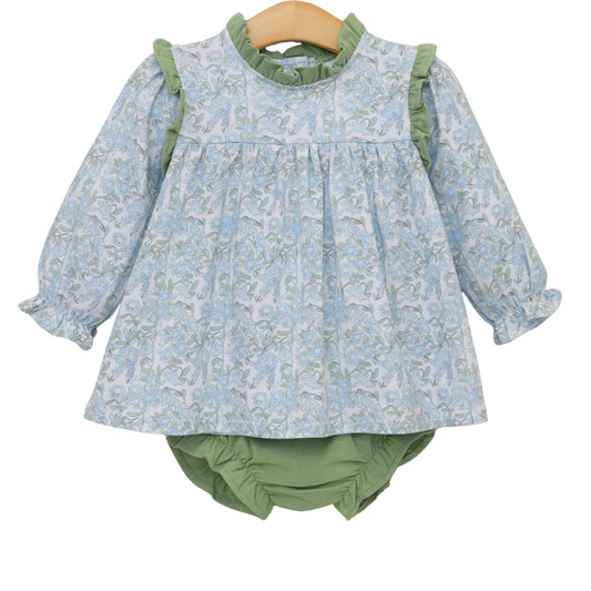 PREORDER Basin Floral Hallie Diaper Set