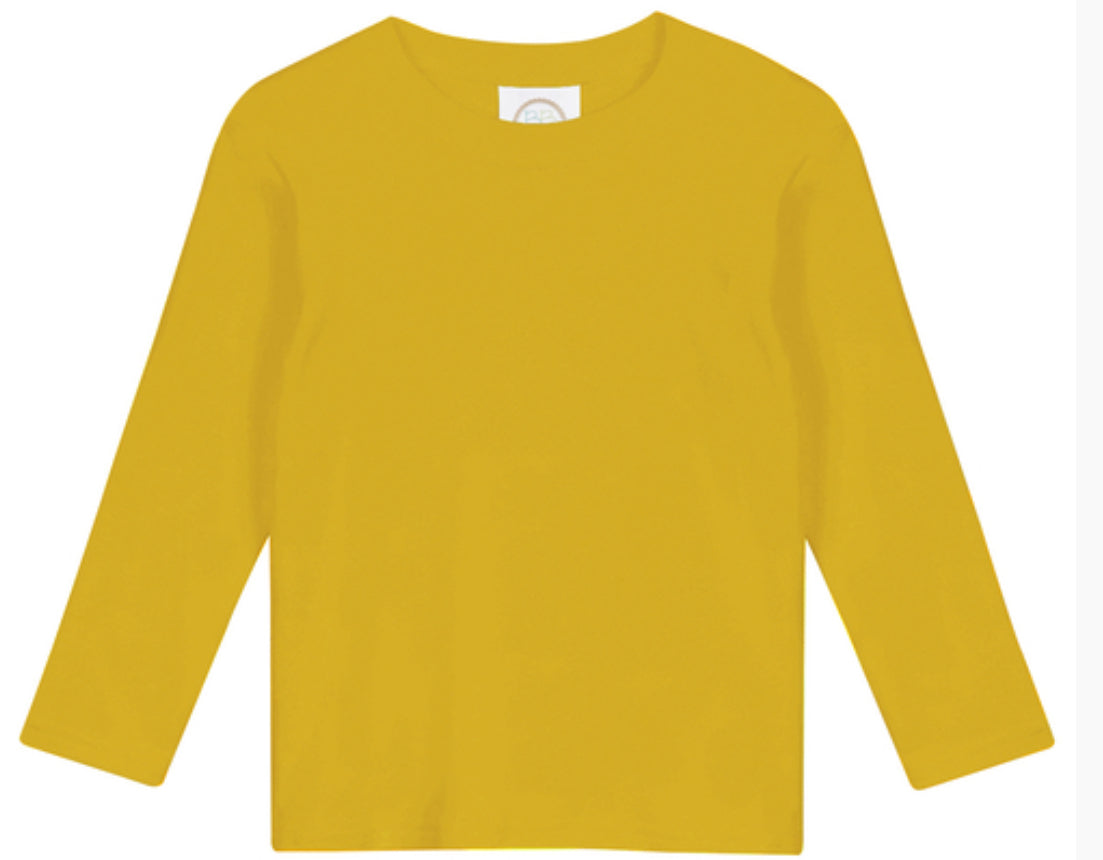 Boys Solid Long Sleeve Tees (Warm Colors)