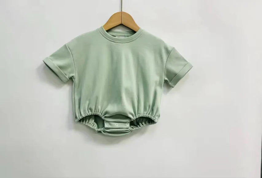 Solid Short Sleeve T-Shirt Bubbles (Oversized Baggy Look)