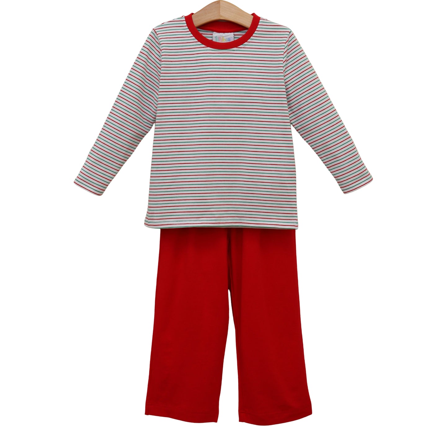 PREORDER Christmas Candy Stripe Thomas Pants Set