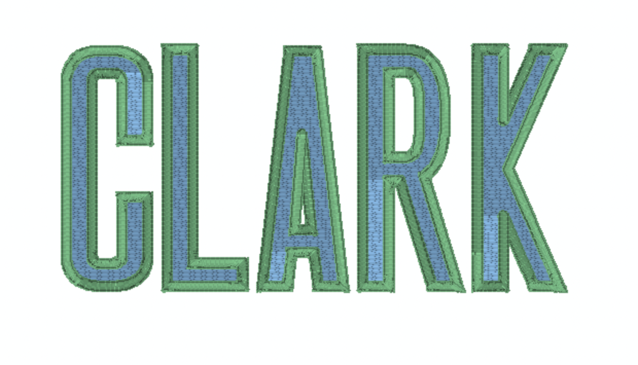 Clark Bold Outline Font