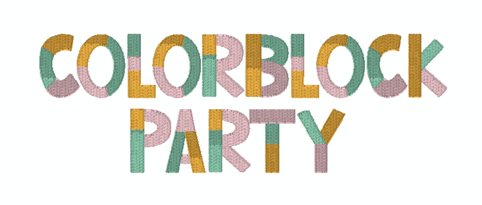 Colorblock Party Font