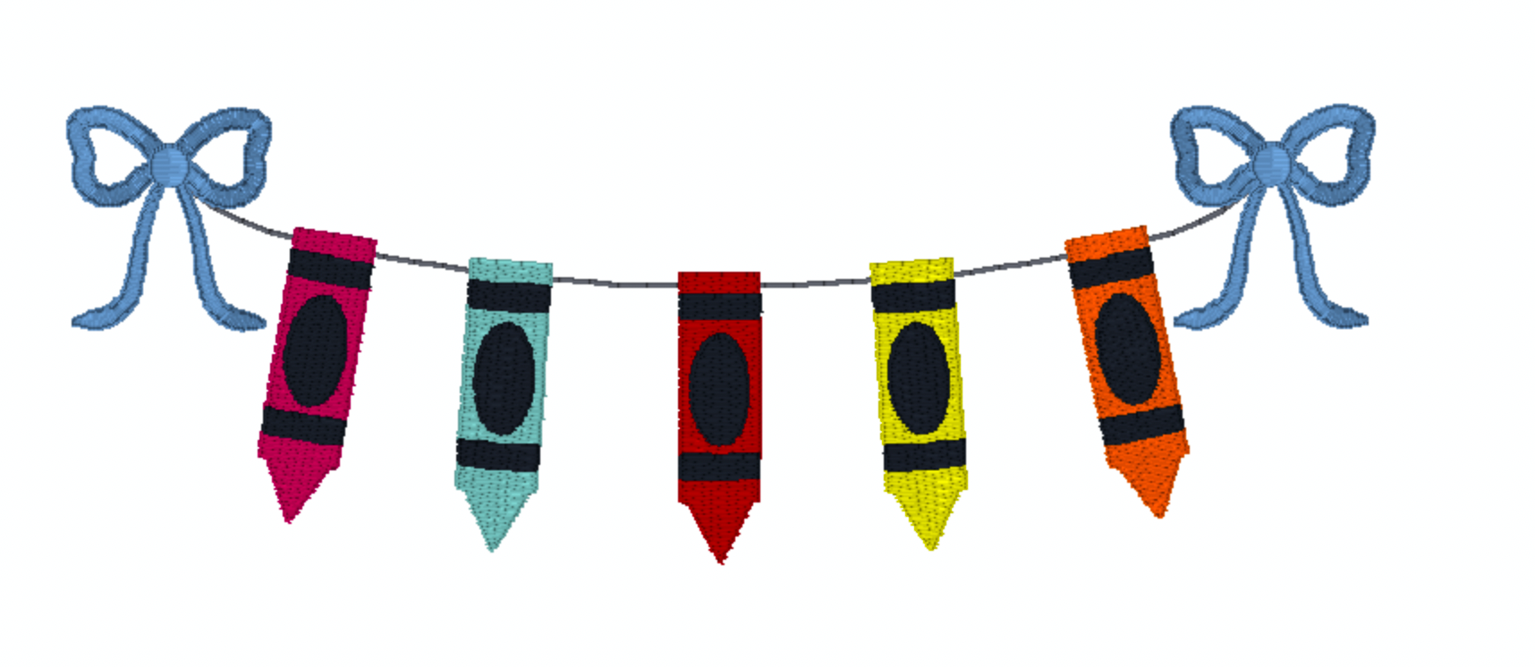 Crayon Bow Banner