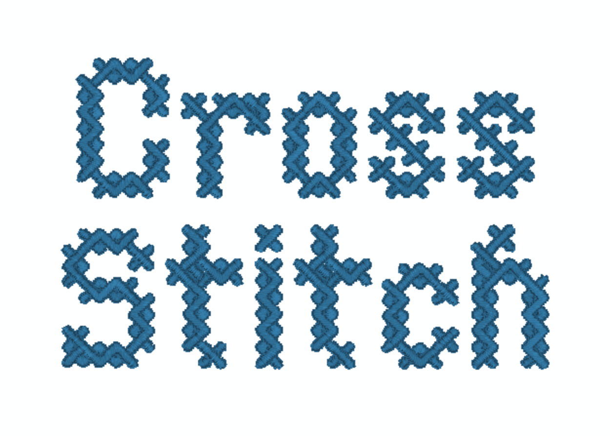 Cross Stitch Font