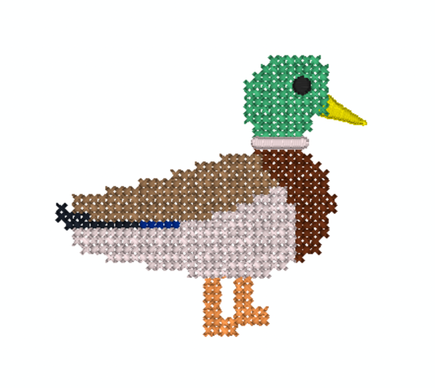 Cross Stitch Mallard Mini