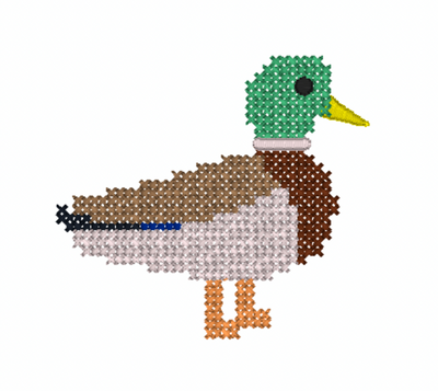 Cross Stitch Mallard Mini