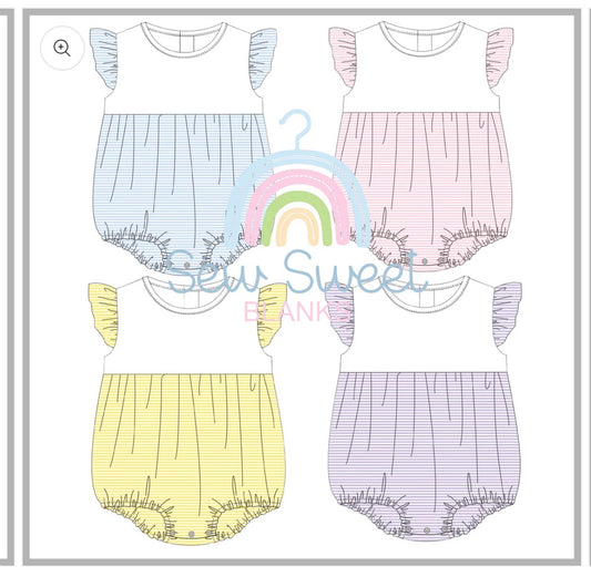 Spring Stripes Ruffle Bubble