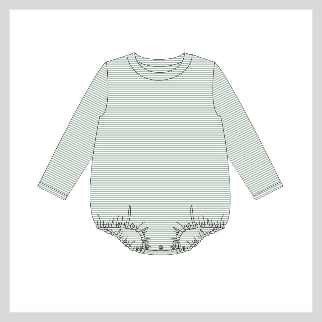 Stripe Long Sleeve Bubble
