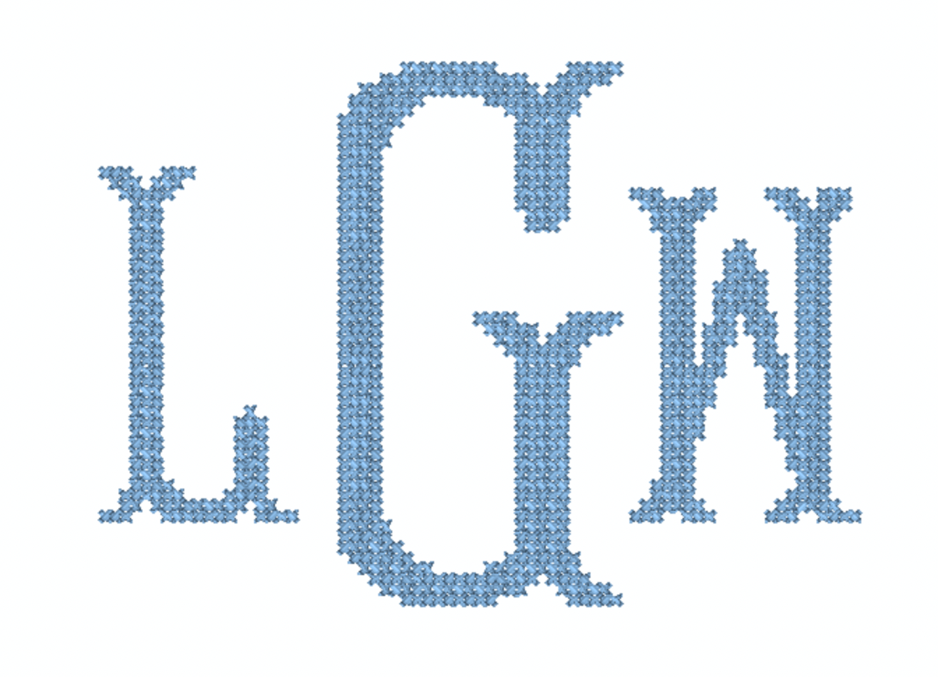 Fishtail Cross Stitch Mono