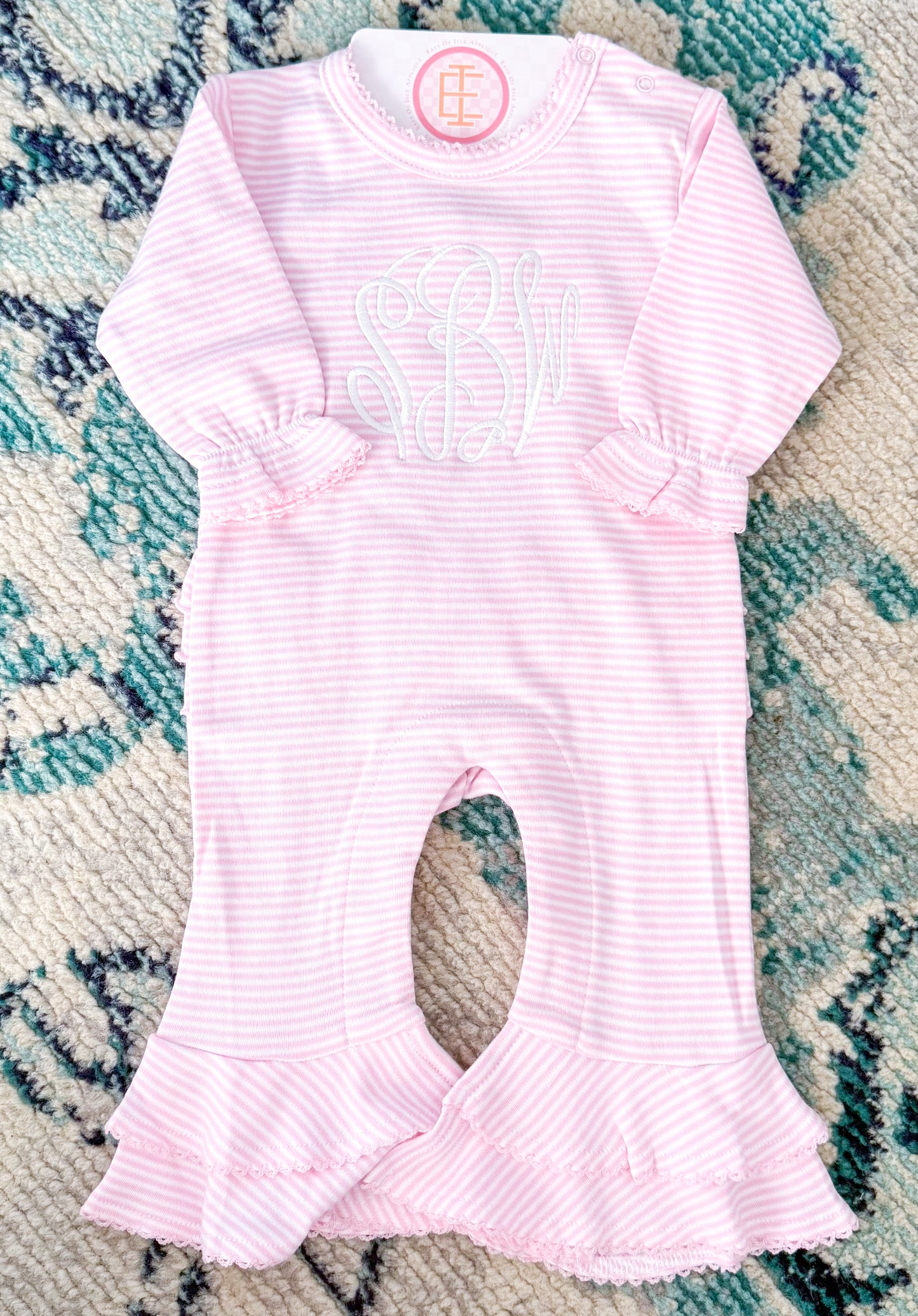 Ruffle Long Sleeve Romper