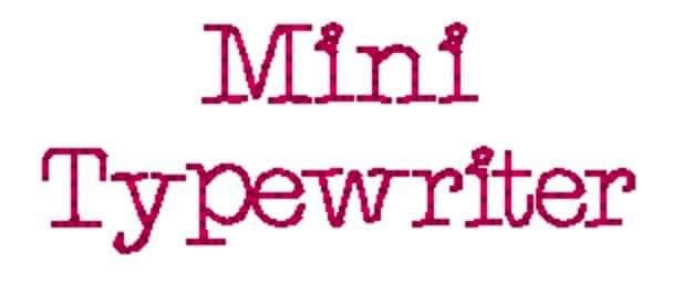 Mini Typewriter Font
