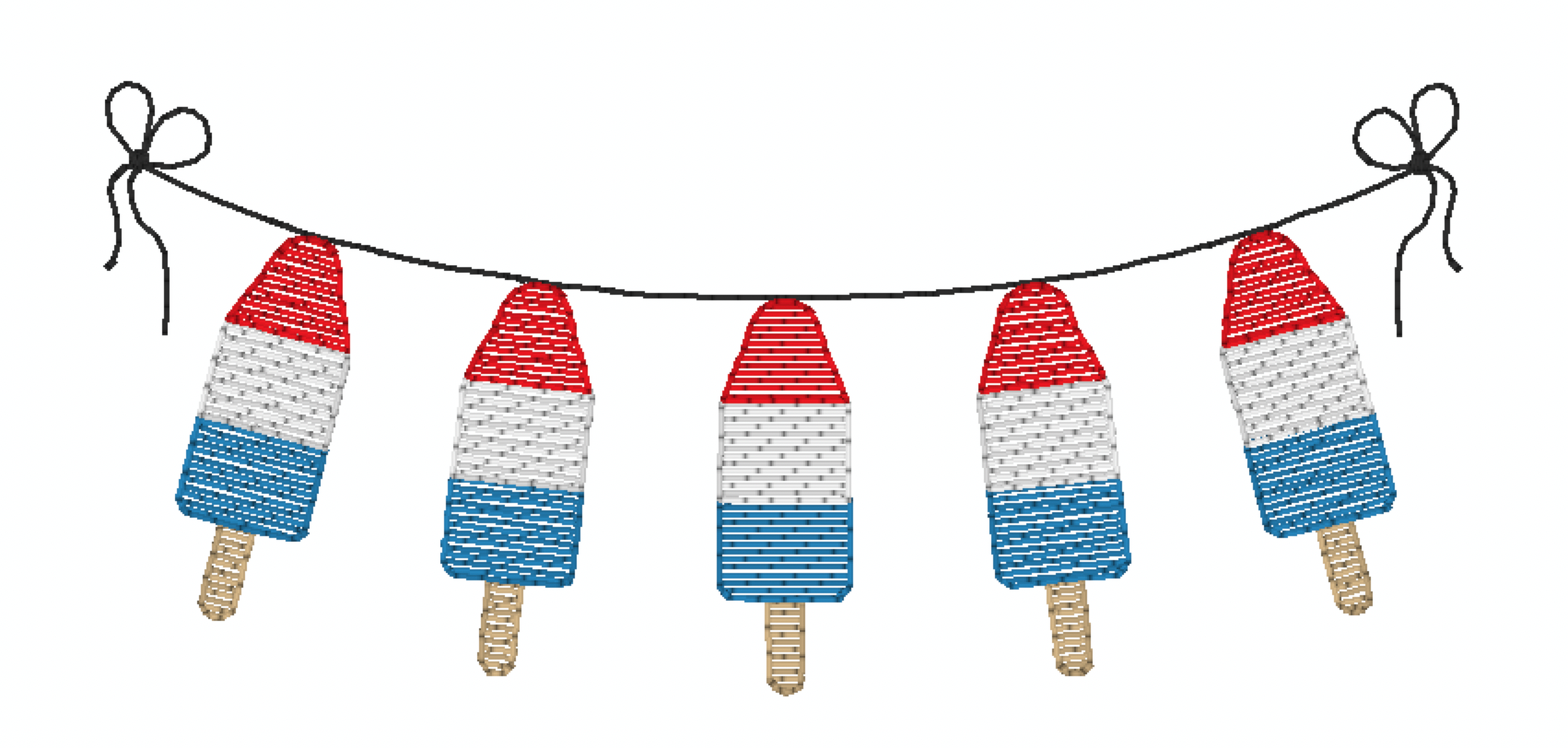 Patriotic Girls Pops